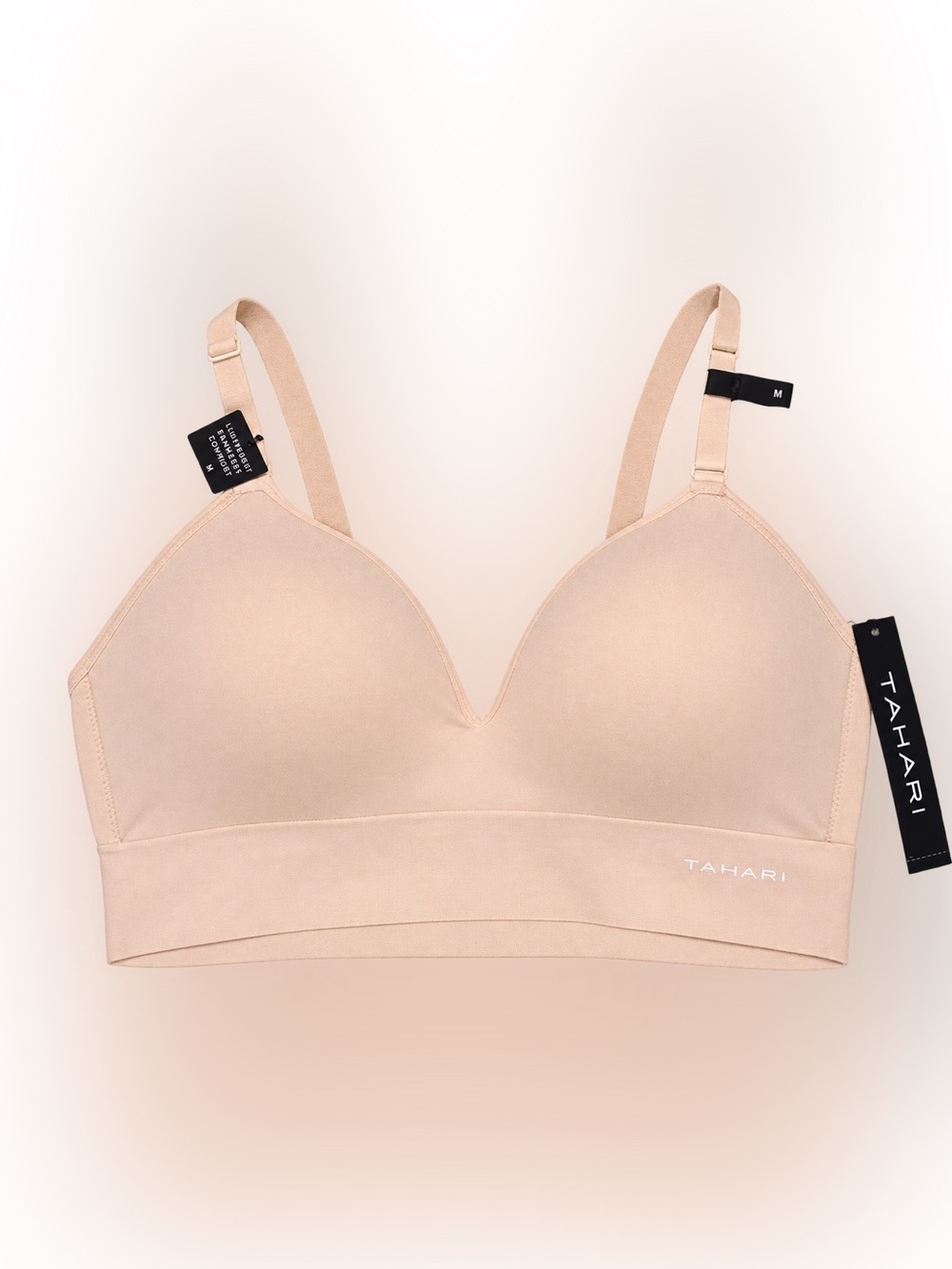 Tahari Nude Light Beige Seamless Wireless Bra